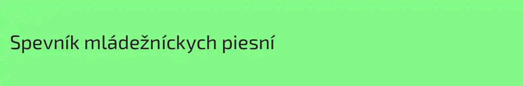 Spevník mládežníckych piesní